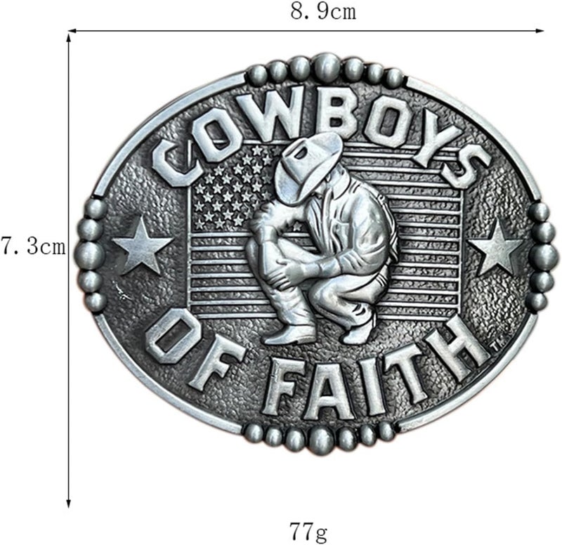 Seternaly Western Cowboy/Cowgirl Belt Buckles Punk Rodeo Horseman Belt Buckle for Men Women Boy Girl Youth - Image 2